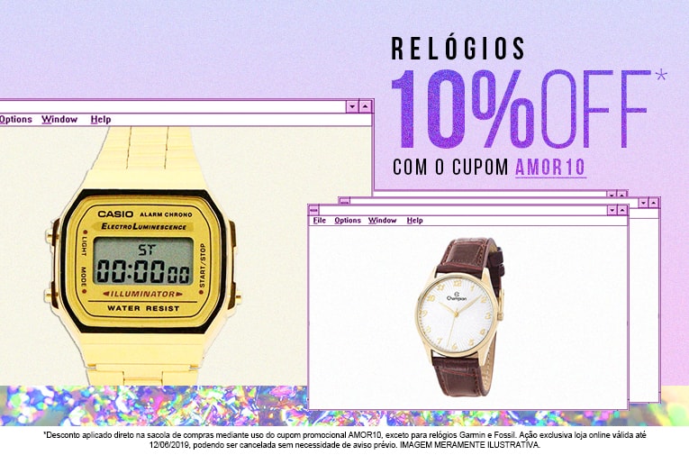 Relógios - dia dos namorados