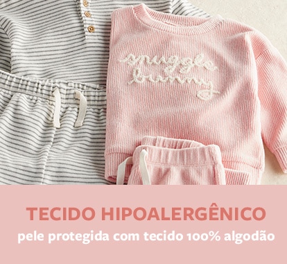 pele protegida com tecido 100% algodão
